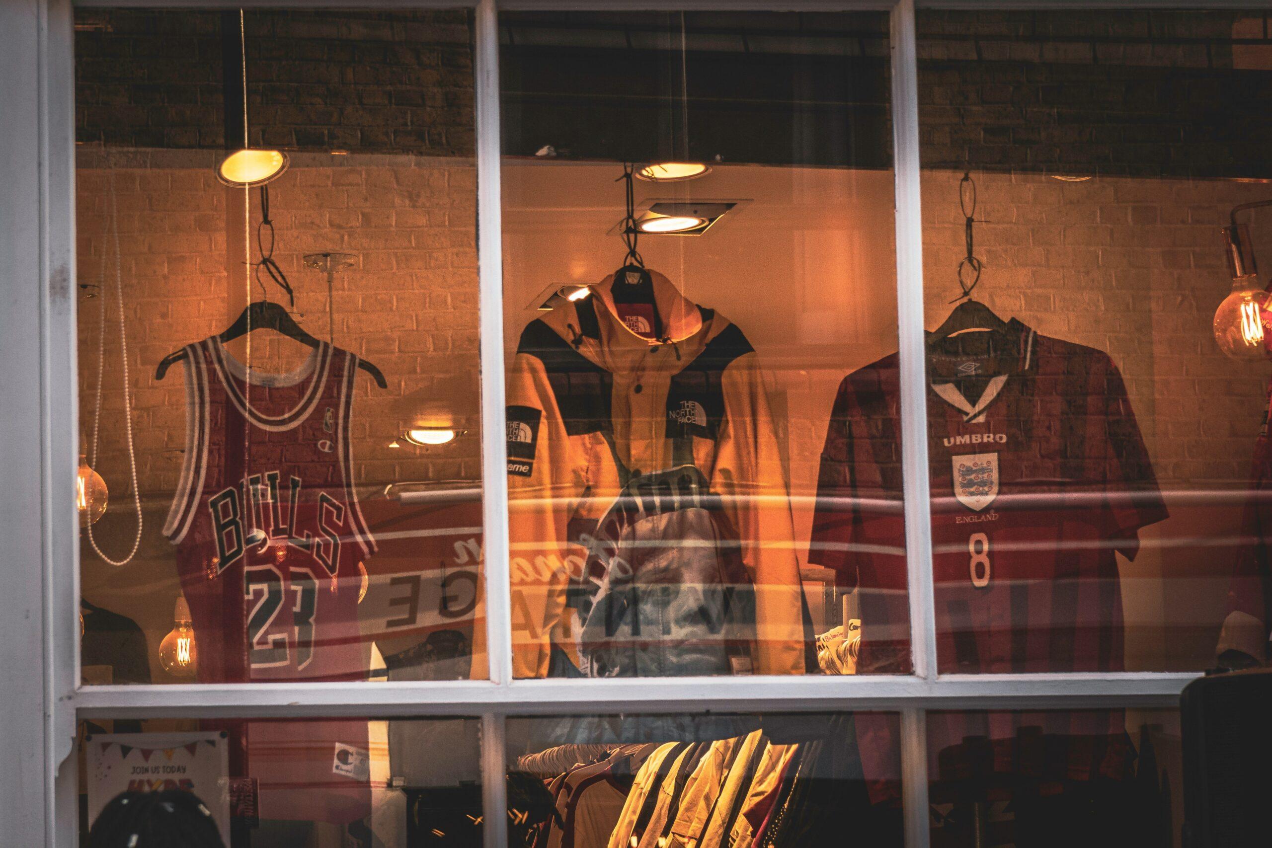 A colorful display of modern sportswear trends at Bloomingdale's