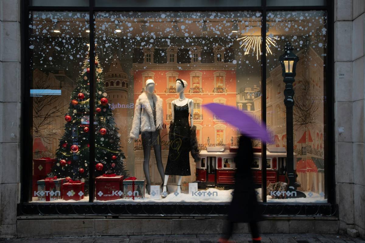 Bar chart showing 2024 growth in premium yoga apparel sales at Bloomingdale’s vs. competitors