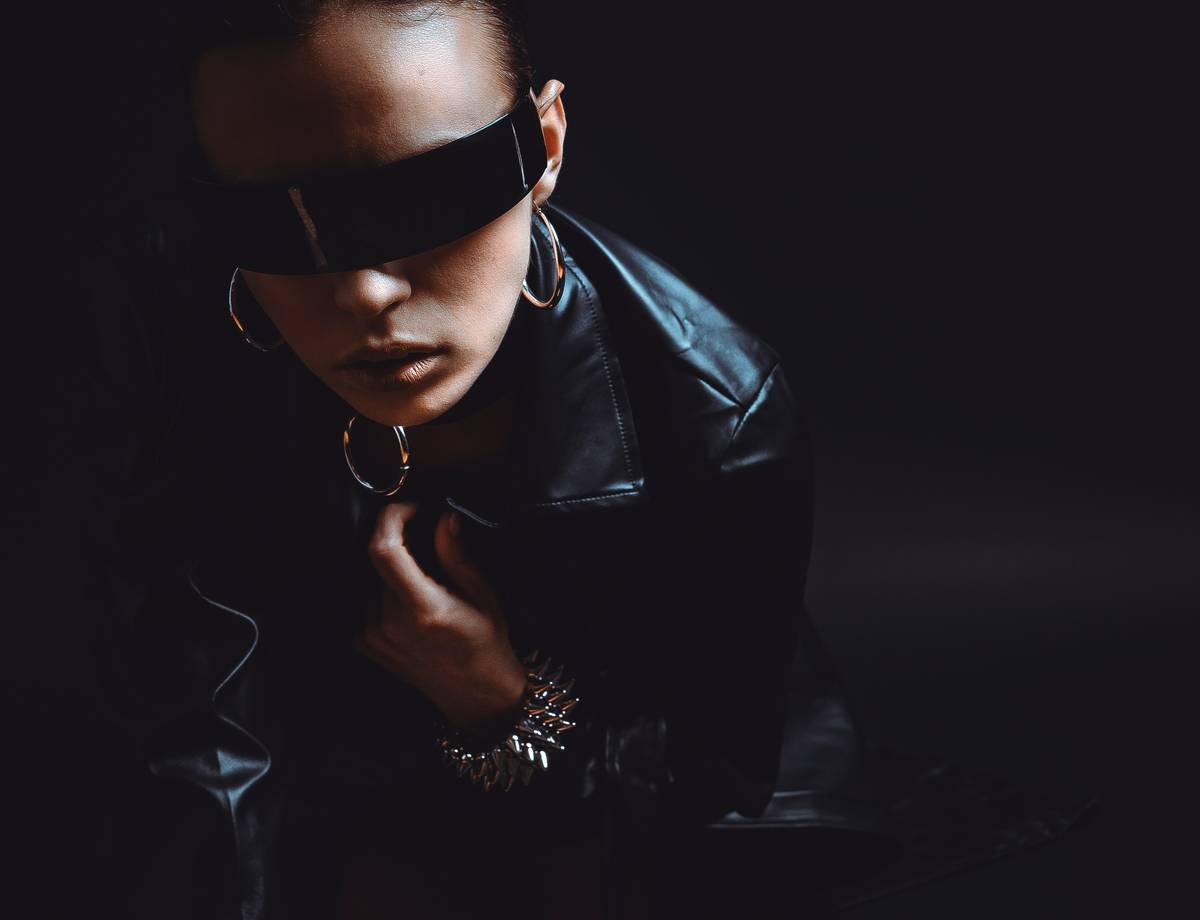 Side-by-side comparison of leather jacket styles on different body types